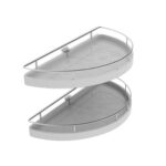 SET BASKETS 1/2 RESIN CHROME WIRE
