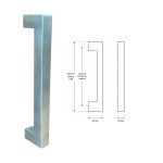 SLIDING DOOR HANDLE S3011 2004 20X20 NICKEL MAT - Image 3