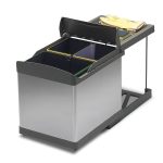 WASTE BASKET INOX FINISH GREY 511 2X21 LTR   
SS SSS S/S