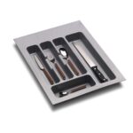 UTENSIL TRAY METAL GREY W 40 CM  
MIN 297MM MAX 351MM W, MIN 390MM MAX 490MM DE
