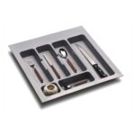 UTENSIL TRAY METAL GREY W 50 CM                                                                                          
MIN 397MM MAX451MM W, MIN 390MM MAX 490MM DE