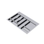 UTENSIL TRAY METAL GREY W 80 CM                                                                                          
MIN 697MM MAX740MM W, MIN 390MM MAX 490MM DE