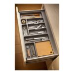 UTENSIL TRAY METAL GREY W 90 CM                                                                                          
MIN 795MM MAX840MM W, MIN 390MM MAX 490MM DE - Image 2
