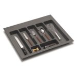 UTENSIL TRAY ORION DARK GREY W 60 CM                                                                                          
MIN 497MM MAX551MM W, MIN 390MM MAX 490MM DE