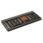 UTENSIL TRAY ORION DARK GREY W 120 CM                                                                                          
MIN1095MM MAX1140MM W, MIN 390MM MAX 490MM DE