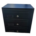 MAILBOX TRIPLE  ANTRACITE 360X350X250 34.5 CM