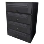 MAILBOX QUADRUPLE ANTRACITE 480X350X250 45.5 CM