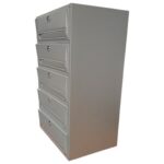 MAILBOX FIVEFOLD SILVER 600X350X250
