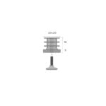 FURNITURE LEG SQUARE 20X20 WITH THREADED BOLT 10MM - Image 2