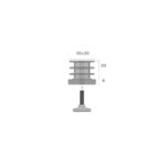 FURNITURE LEG SQUARE 30X30 WITH THREADED BOLT 10MM - Image 2