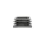 FURNITURE LEG INSERTS SQUARE 25X25 BLACK