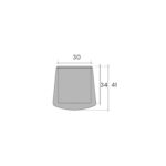 FURNITURE LEG OUTER CAP ROUND 30MM RUBBER - Image 2