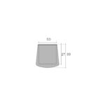 FURNITURE LEG OUTER CAP ROUND 50MM RUBBER - Image 2