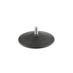 FURNITURE LEG FLAT D 60MM WITH THREADED BOLT 8X35 MM BLACK