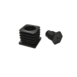 FURNITURE LEG SQUARE ADJUSTABLE 40Χ40 WITH ROUND BASE