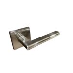 SET DOOR HANDLES Z22 A68 SQUARE NICKEL SATIN