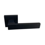 SET DOOR HANDLES Z22 A133 SQUARE BLACK MAT