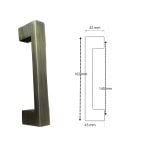 SLIDING DOOR HANDLE 50023 140 MM BRONZE MAT
AB OXYTE - Image 3