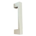 SLIDING DOOR HANDLE 50023 140 MM WHITE MAT