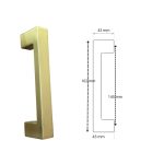 SLIDING DOOR HANDLE 50023 140 MM BRASS MAT - Image 3