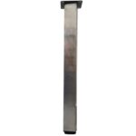 FURNITURE LEG ADJUSTABLE SQUARE 5020 INOX MAT 400 ΜΜ