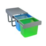 WASTE BASKET EKKO 2 X 16 LTR GREY