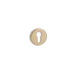 ESCUTCHEON YALE-CYLINDET ROUND ORO BRASS PL MAT