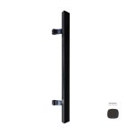 FRONT DOOR HANDLE BLACK MAT L 600 MM MODULAR ADJUSTABLE  DISTANCE