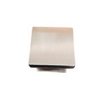 SET DOOR KNOBS SQUARE OFF CENT. NICKEL MAT WITHOUT ESCUTCHEON
