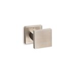 SET DOOR KNOBS SQUARE NICKEL MAT WITHOUT ESCUTCHEON