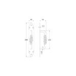 SLIDING DOOR HANDLE BLACK LAMA 280X45 104 - Image 4