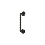 SLIDING DOOR HANDLE BLACK 103 190 MM  ROUNDED BASE