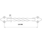 SLIDING DOOR HANDLE BLACK 1002 130MM - Image 4