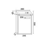 MAILBOX 330X260X74 WHITE  AIR RC BUZON 24867 - Image 2