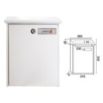 MAILBOX 330X260X74 WHITE  AIR RC BUZON 24867 - Image 3