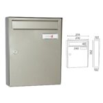 MAILBOX INOX FIN MARIN  KOMPACT VE27 24634 
SS SSS S/S - Image 3