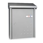 MAILBOX SILVER INOX FIN GARDEN 53 09507 
SS SSS S/S