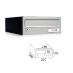 MAILBOX  BLACK INOX KOMPACT H270 81041
SS SSS S/S - Image 3