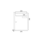 ΓΡΑΜΜΑΤΟΚΙΒΩΤΙΟ ΜΑΥΡΟ ΜΑΤ KOMPACT V270 81120 - Image 2