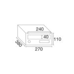 ΓΡΑΜΜΑΤΟΚΙΒΩΤΙΟ KOMPACT EVOUTION H270 81404 N MAT
ΜΠΟΓΙΑΤΙΣΜΕΝΟ INOX FINISH - Image 2