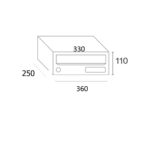 MAILBOX KOMPACT DC360 77143 INOX FIN
DOOR BACK - Image 2