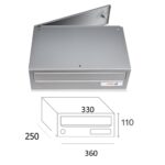 MAILBOX KOMPACT DC360 77143 INOX FIN
DOOR BACK - Image 3