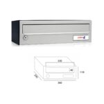 MAILBOX KOMPACT H360 81021 BLACK INOX 
SS SSS S/S - Image 3