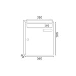 MAILBOX KOMPACT V360 81105 BLACK INOX 304
INOX 304
SS SSS S/S - Image 2