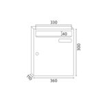 MAILBOX  INOX FIN KOMPACT V360 81109
SS SSS S/S - Image 2