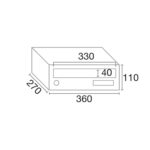 ΓΡΑΜΜΑΤΟΚΙΒΩΤΙΟ KOMPACT EVO Η360 81461 ΑΝΘΡΑΚΙ - Image 2