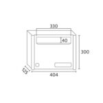 ΓΡΑΜΜΑΤΟΚΙΒΩΤΙΟ ΑΣΠΡΟ  COLUM V404 08091 - Image 2