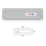 LETTER TRAY 9102 265X90 PAINTED GREY - Image 3