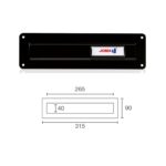 LETTER TRΑY 9113 265X90 BLACK STANDARD - Image 3