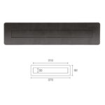 LETTER TRAY 370X90 BLACK PUSH 310 IN 9140 - Image 3